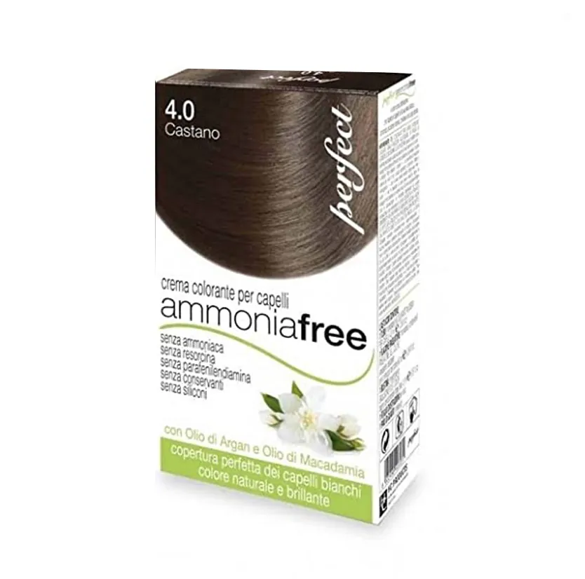 Hc Perfect Crema Colorante per Capelli Ammonia Free – 4.0 Castano – Kit 40 + 60 + 15 ml